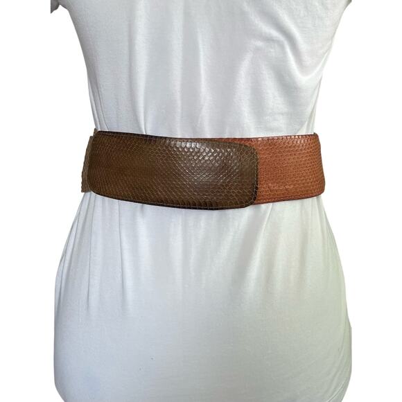 Vintage Snakeskin Twisted Belt main image 9